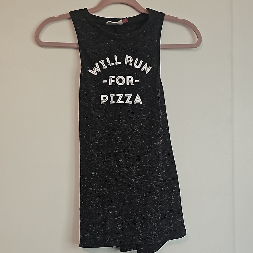 Black Graphic Tank Top